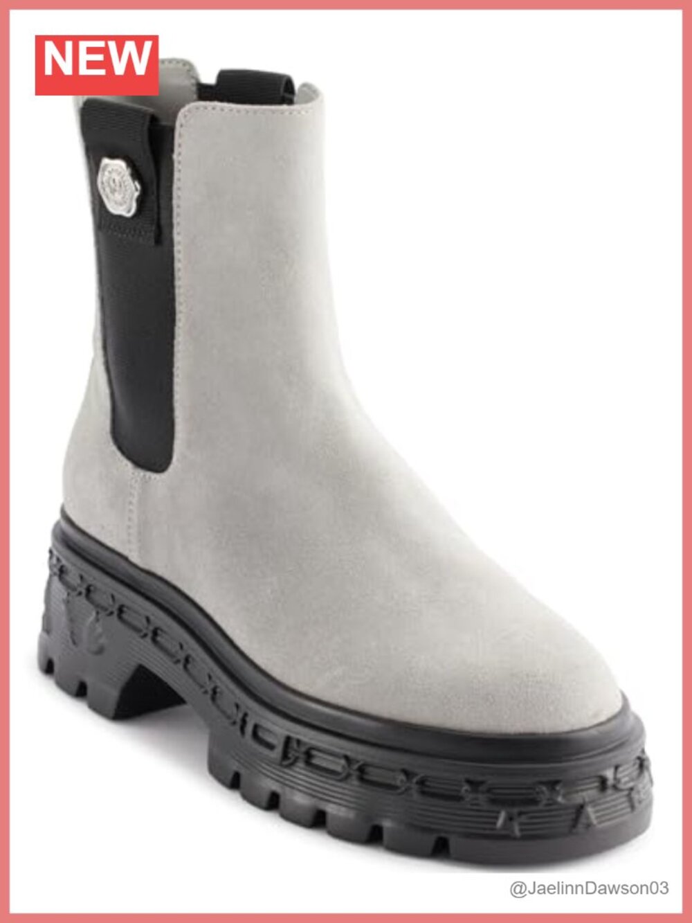 Karl Lagerfeld Londyn Lug Sole Chelsea Boot with Logo Hardware